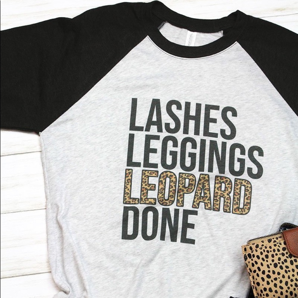 Lashes Leggings Leopard Raglan